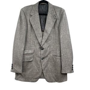 VTG Doncaster Sportcoat 40 Wool 2 Button Academia Busines Career Professor Plaid